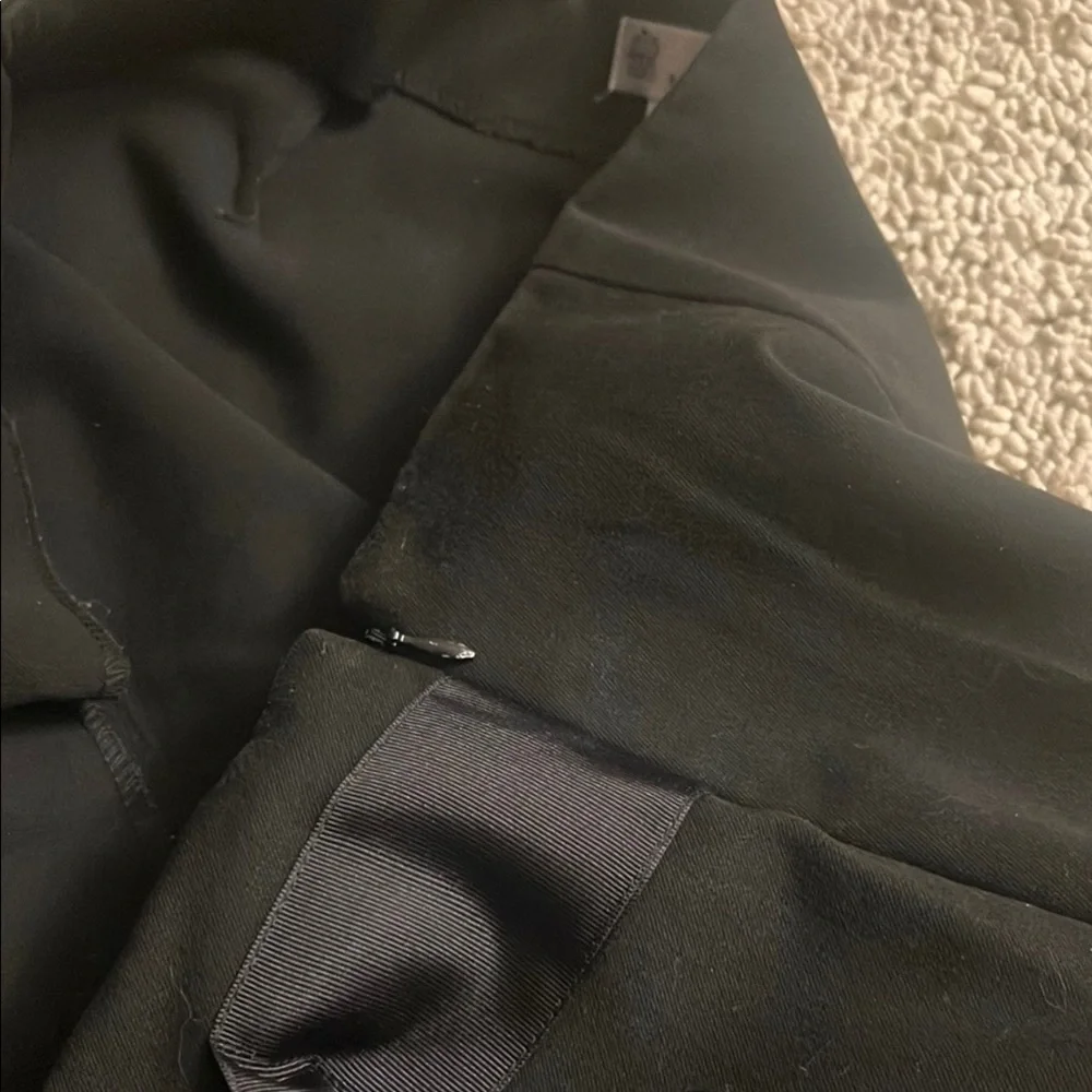 Black Knee-Length Pencil Skirt with Tie Front 335